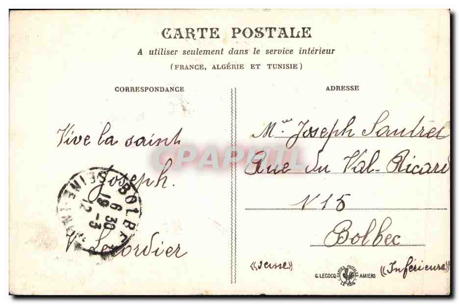CPA Fantaisie Enfant Petit marin  — Rückseite