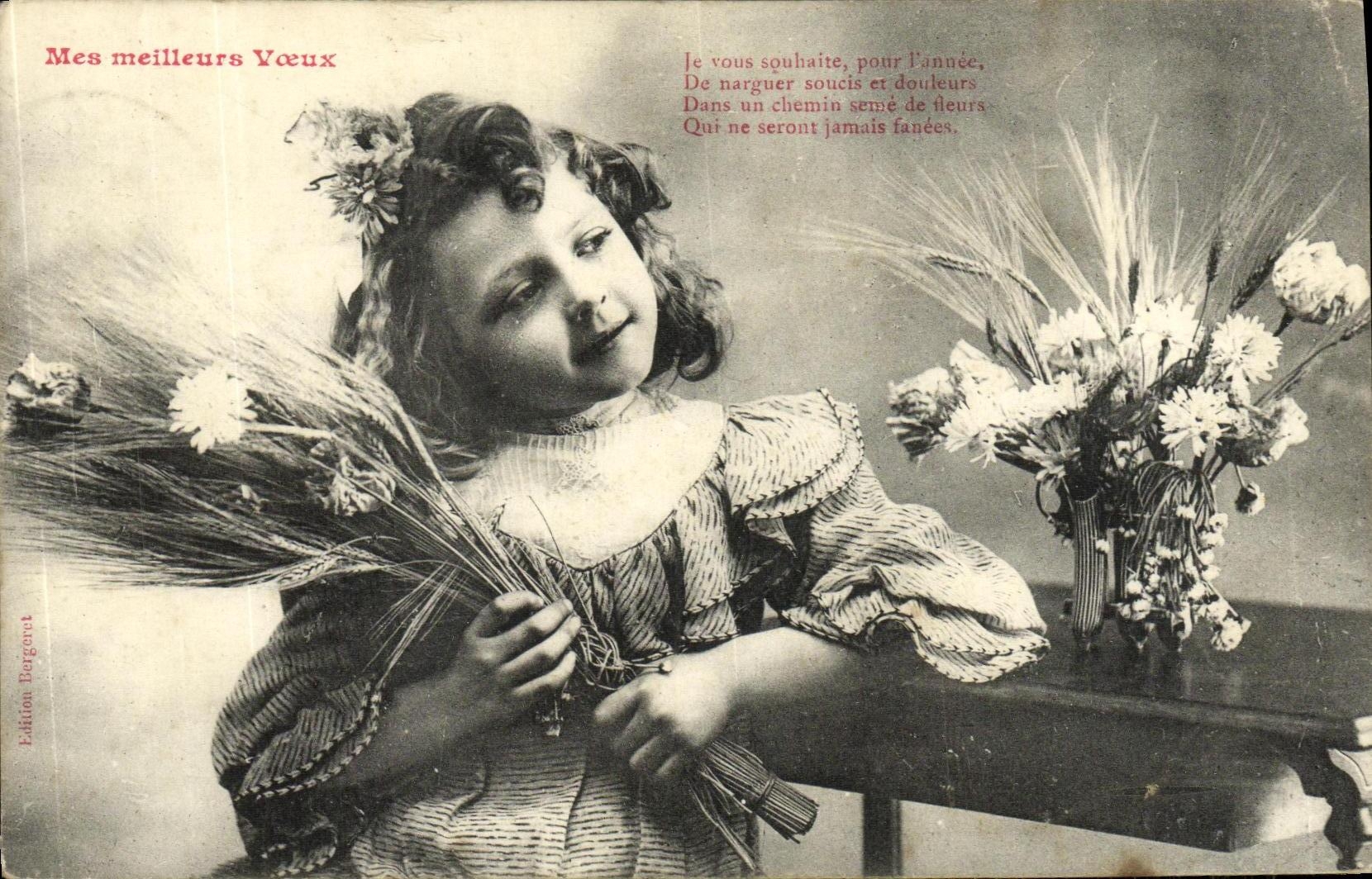 CPA Fantaisie Enfant Mes meilleurs voeux