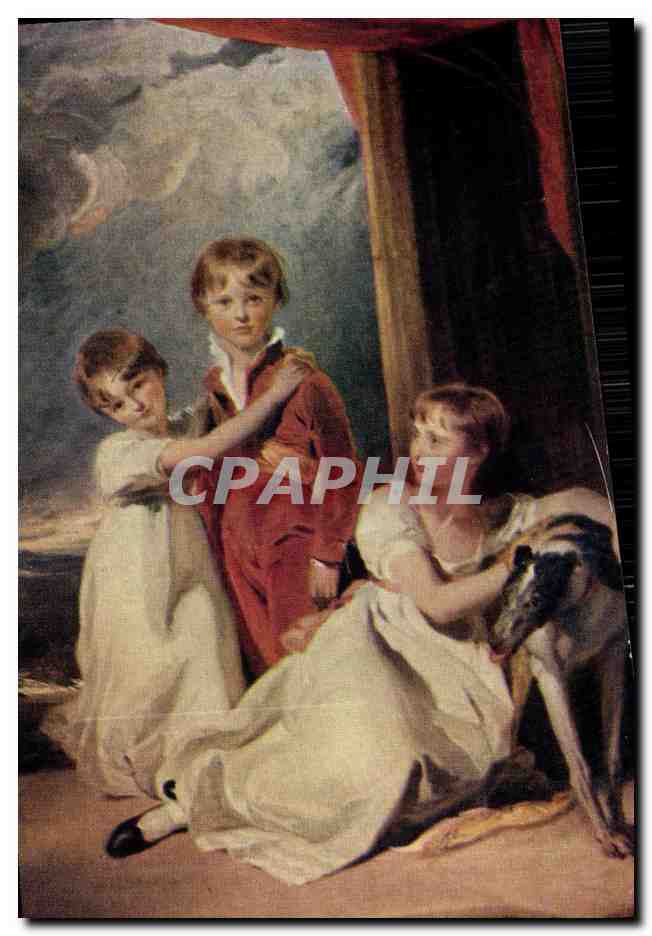 CPSM Fantaisie Enfant Thomas Lawrence Portrait des enfants Fluyder Musee d art de Sao Paulo Chien