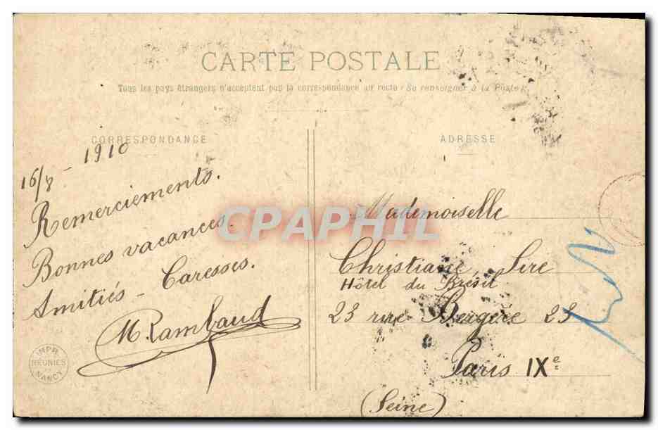 CPA Fantaisie Enfant La petite coquette Telephone  — Verso
