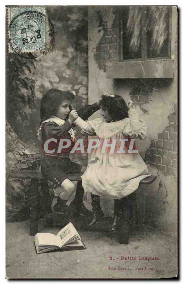 CPA Fantaisie Enfants Petite dispute 