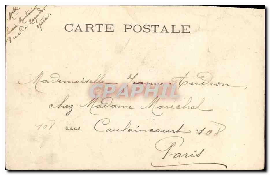 CPA Fantaisie Enfant Frimousses Chere comtesse — Rückseite