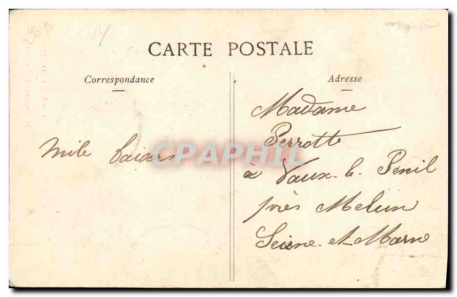 CPA Fantaisie Enfant Petite dispute  — Rückseite