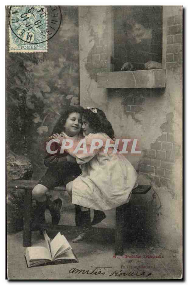 CPA Fantaisie Enfant Petite dispute