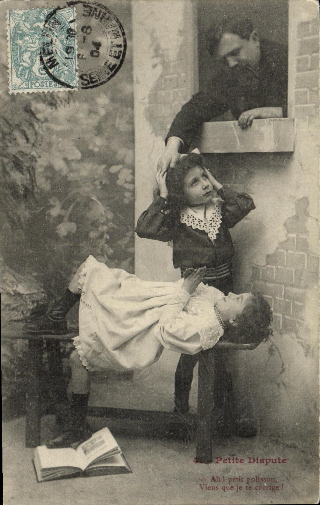 CPA Fantaisie Enfants Petit dispute 