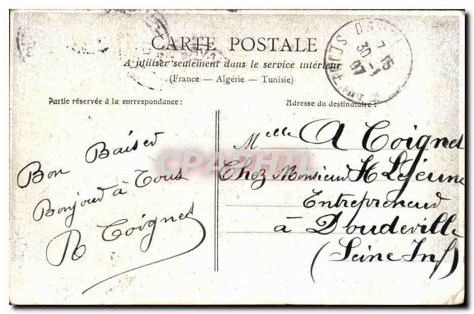 CPA Fantaisie Enfant La cage de Lili Oiseau — Rückseite