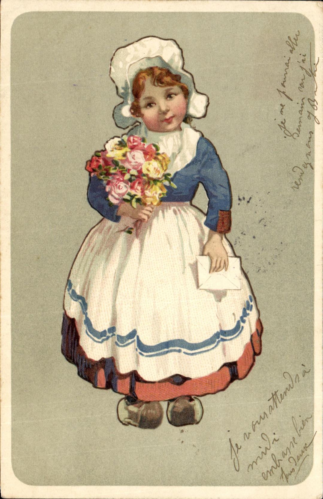 CPA Fantaisie Enfant Folklore Costume 