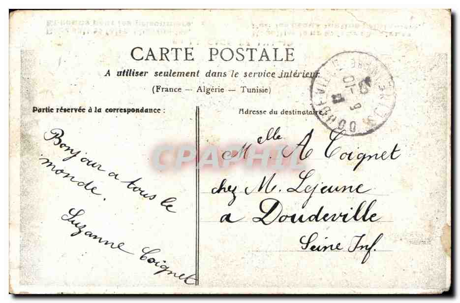 CPA Fantaisie Enfant La cage de Lili oiseau — Rückseite