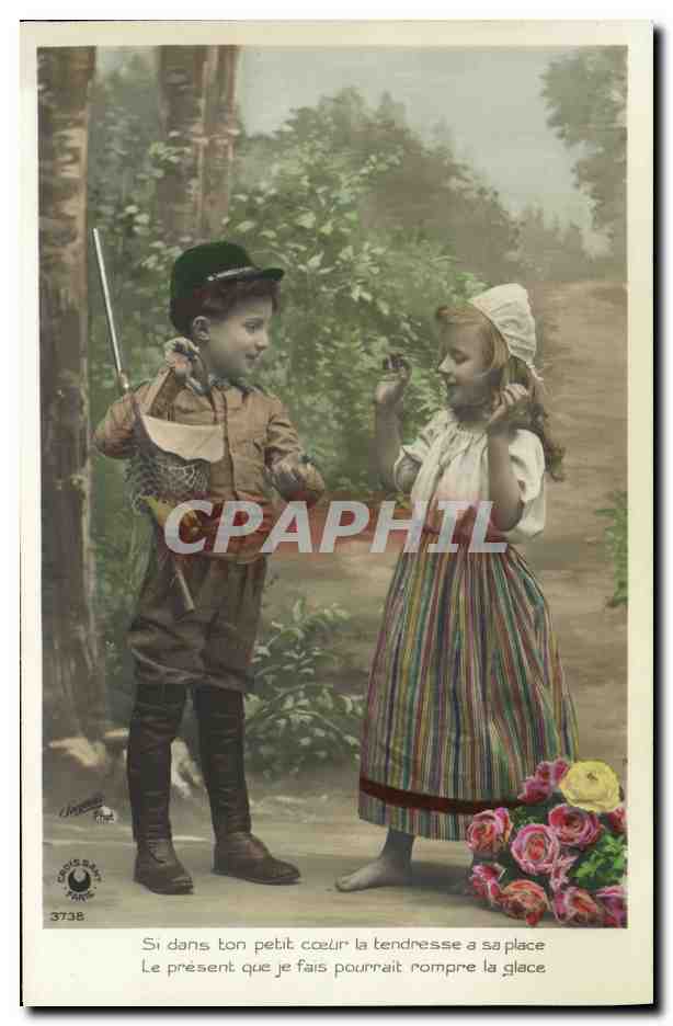 CPA Fantaisie Enfants Chasse Chasseur