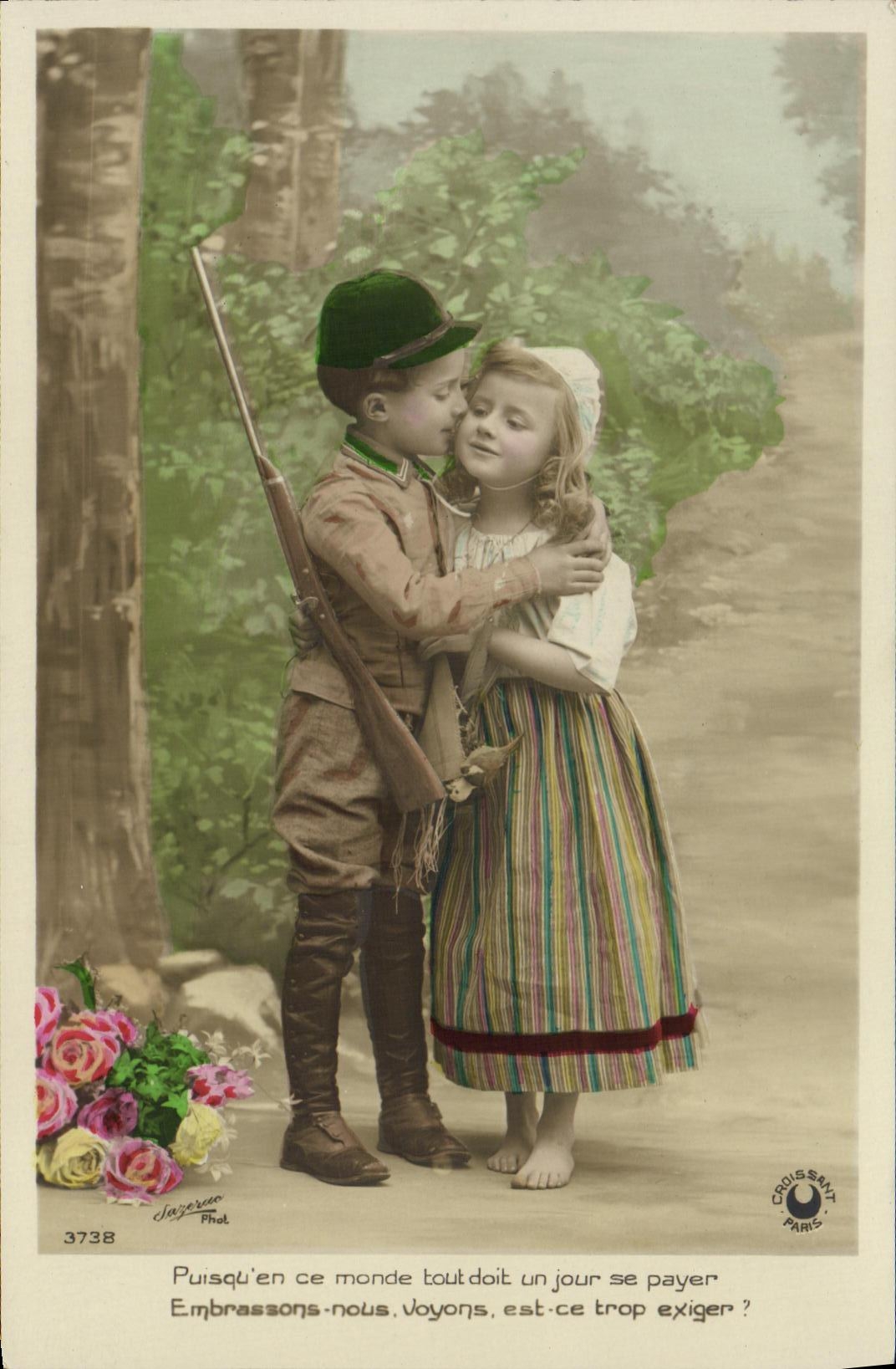 CPA Fantaisie Enfants Chasse Chasseur