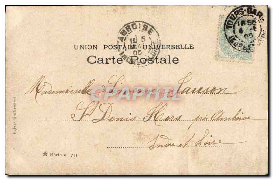 CPA Fantaisie Enfant L alouette aux bles — Verso