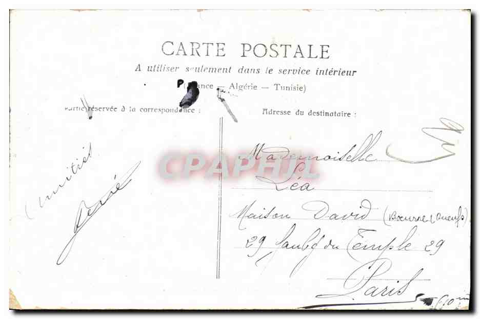 CPA Fantaisie Enfant Printania Fleurs — Rückseite