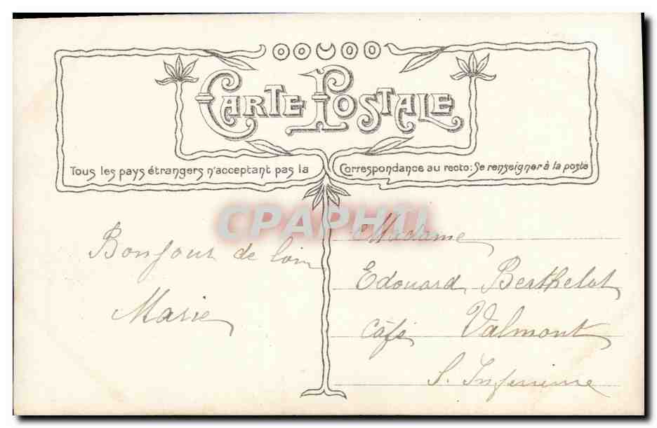 CPA Fantaisie Enfant Fleur de France — Rückseite