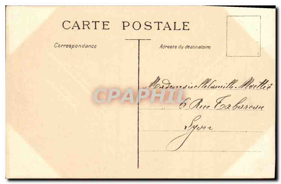 CPA Fantaisie Enfant dans le miroir — Verso