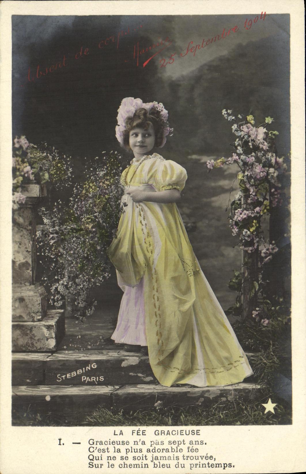 CPA Fantaisie Enfant La fee gracieuse