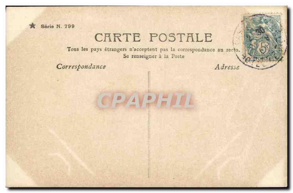 CPA Fantaisie Enfant La fee gracieuse — Rückseite