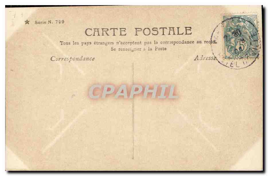 CPA Fantaisie Enfant la fee gracieuse — Verso