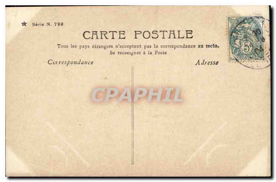 CPA Fantaisie Enfants La fee gracieuse — Rückseite