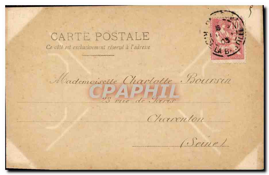 CPA Fantaisie Enfants Oeufs de Paques Moulin — Rückseite