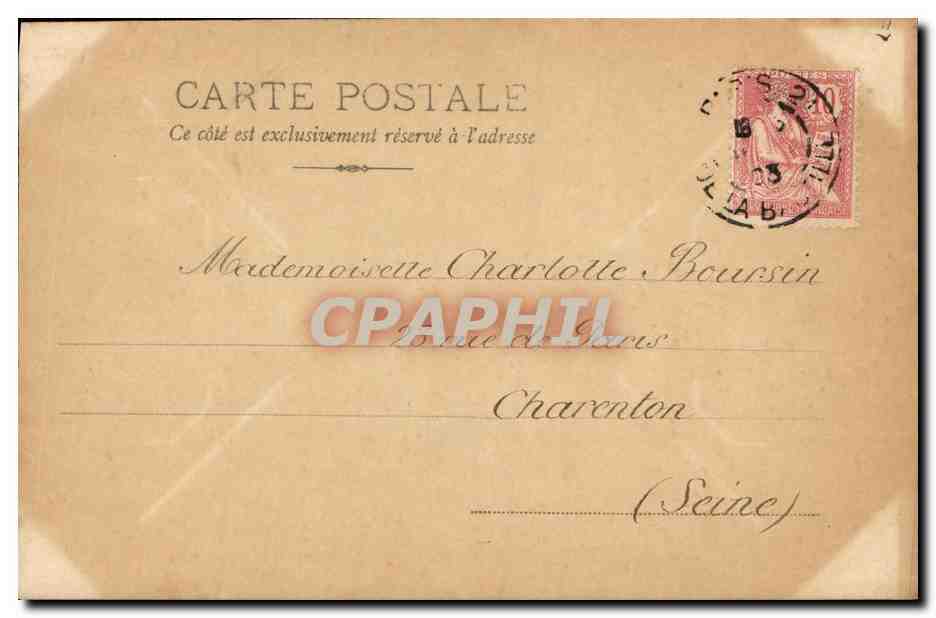 CPA Fantaisie Enfants Oeufs de Paques Moulin — Verso