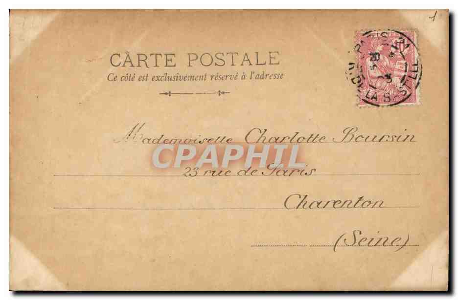 CPA Fantaisie Enfants Oeufs de Paques Moulin — Rückseite