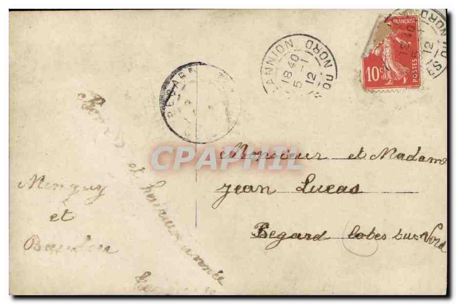 CPA Fantaisie Enfants et chien Colley — Rückseite