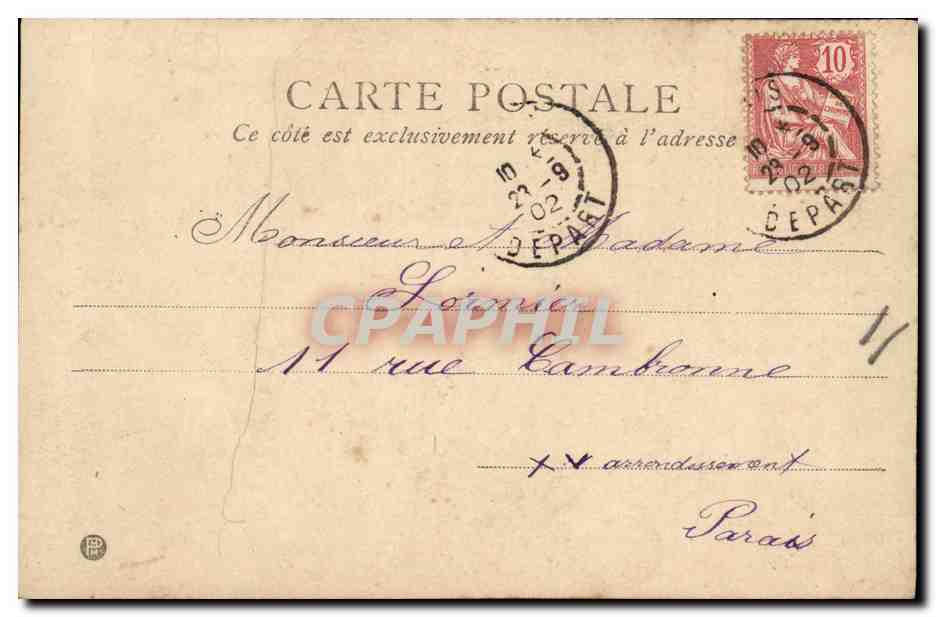 CPA Fantaisie Enfant et chien — Rückseite
