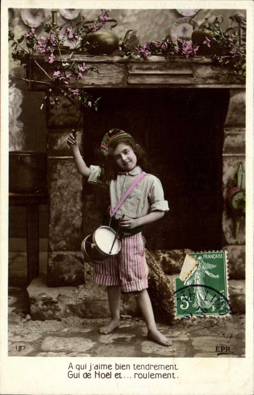 CPA Fantaisie Enfant Tambour