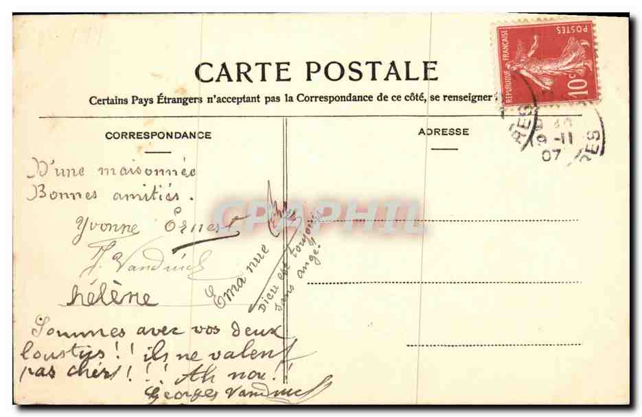 CPA Fantaisie Enfant Carte postale — Rückseite