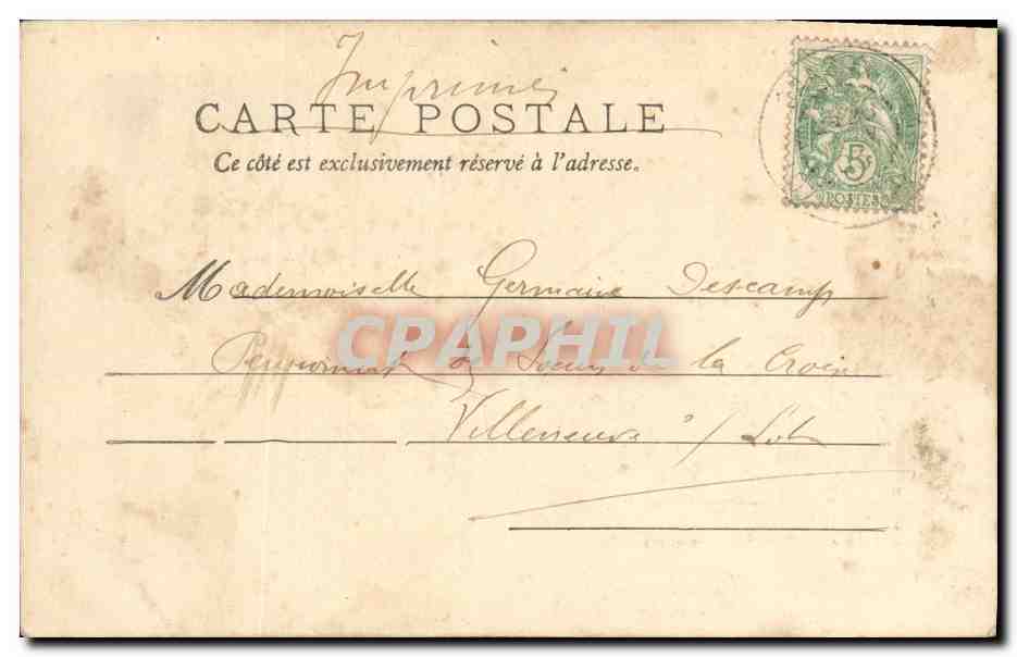 CPA Fantaisie Enfants Frimousse — Rückseite