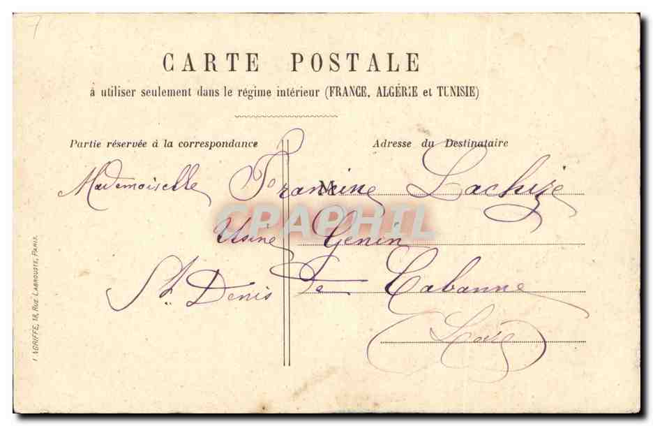 CPA Fantaisie Enfants Fouet — Verso