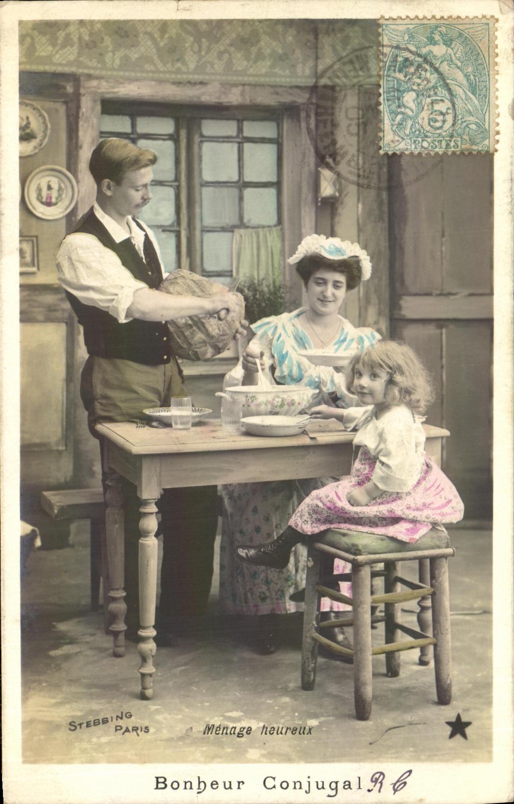Ménage heureux — Bonheur Conjugal — Stebbing Paris, série N. 838