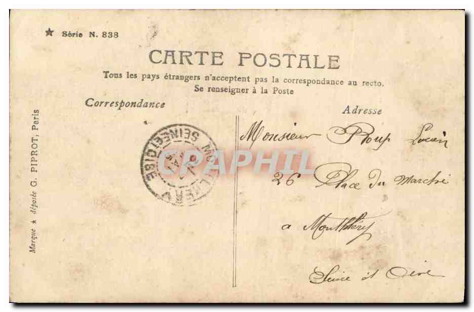 Joie Maternelle — Stebbing Paris — Série N. 833 — Verso
