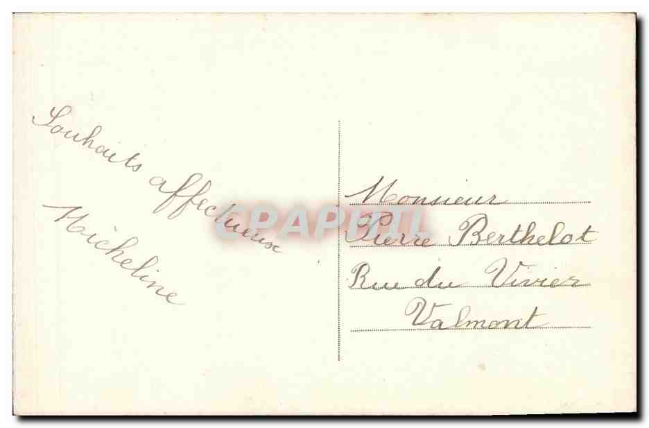 CPA Fantaisie Enfants Boite aux lettres Coq — Rückseite