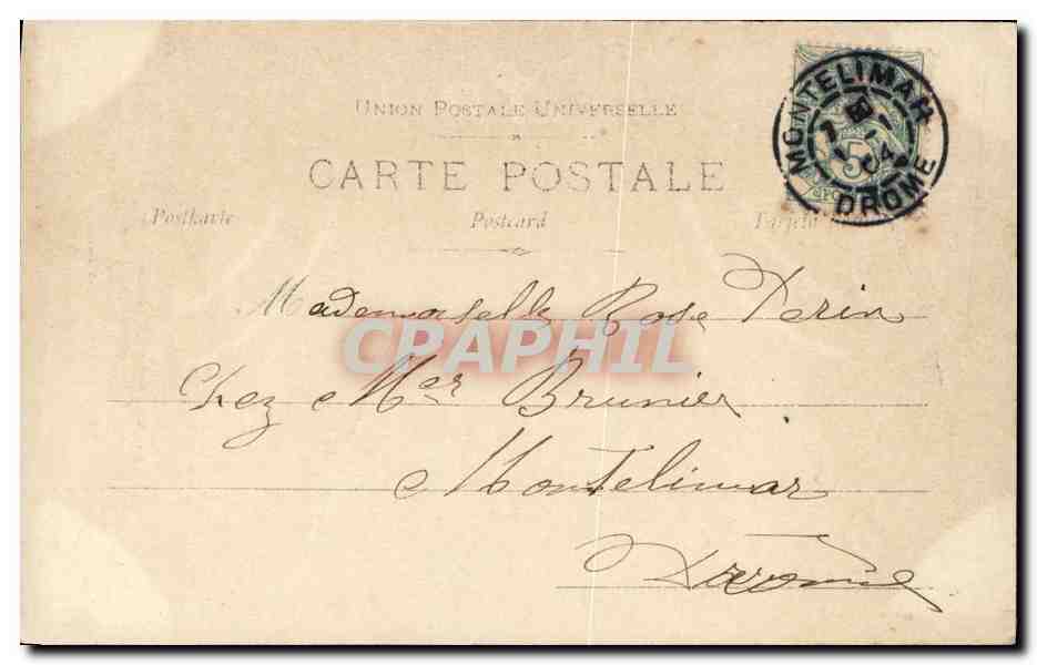 CPA Fantaisie Enfants Souhaits de fete — Rückseite
