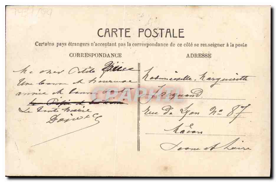CPA Fantaisie Enfant Hirondelles — Verso