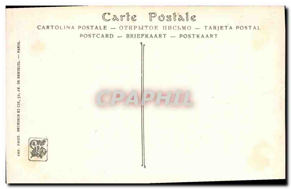 CPA Fantaisie Mme Leonie Michaud La petite malade Salons de Paris  — Rückseite