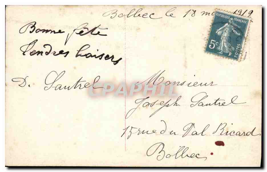 CPA Fantaisie Enfants Chat Chaton — Rückseite