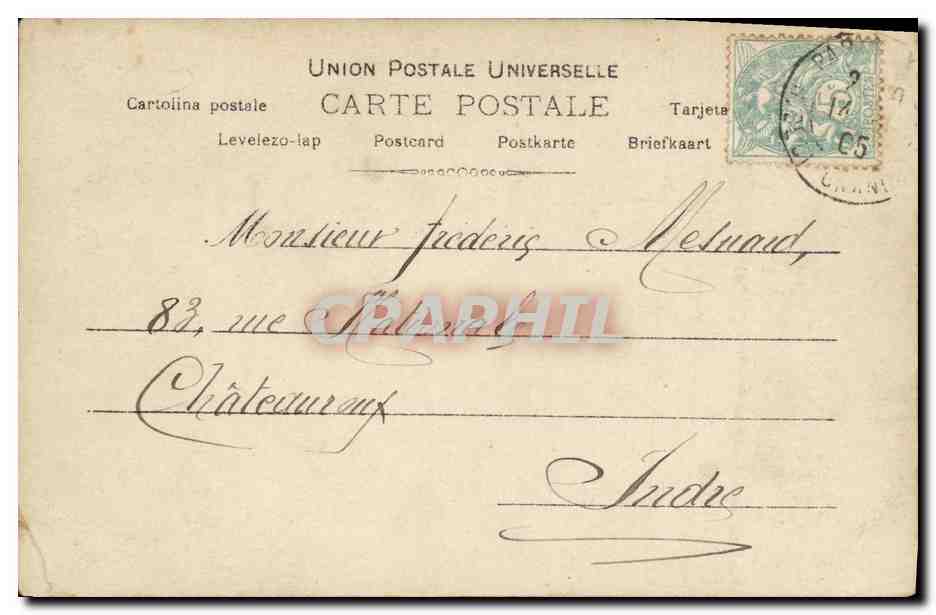 CPA Fantaisie Enfants Bebes amoureux — Rückseite
