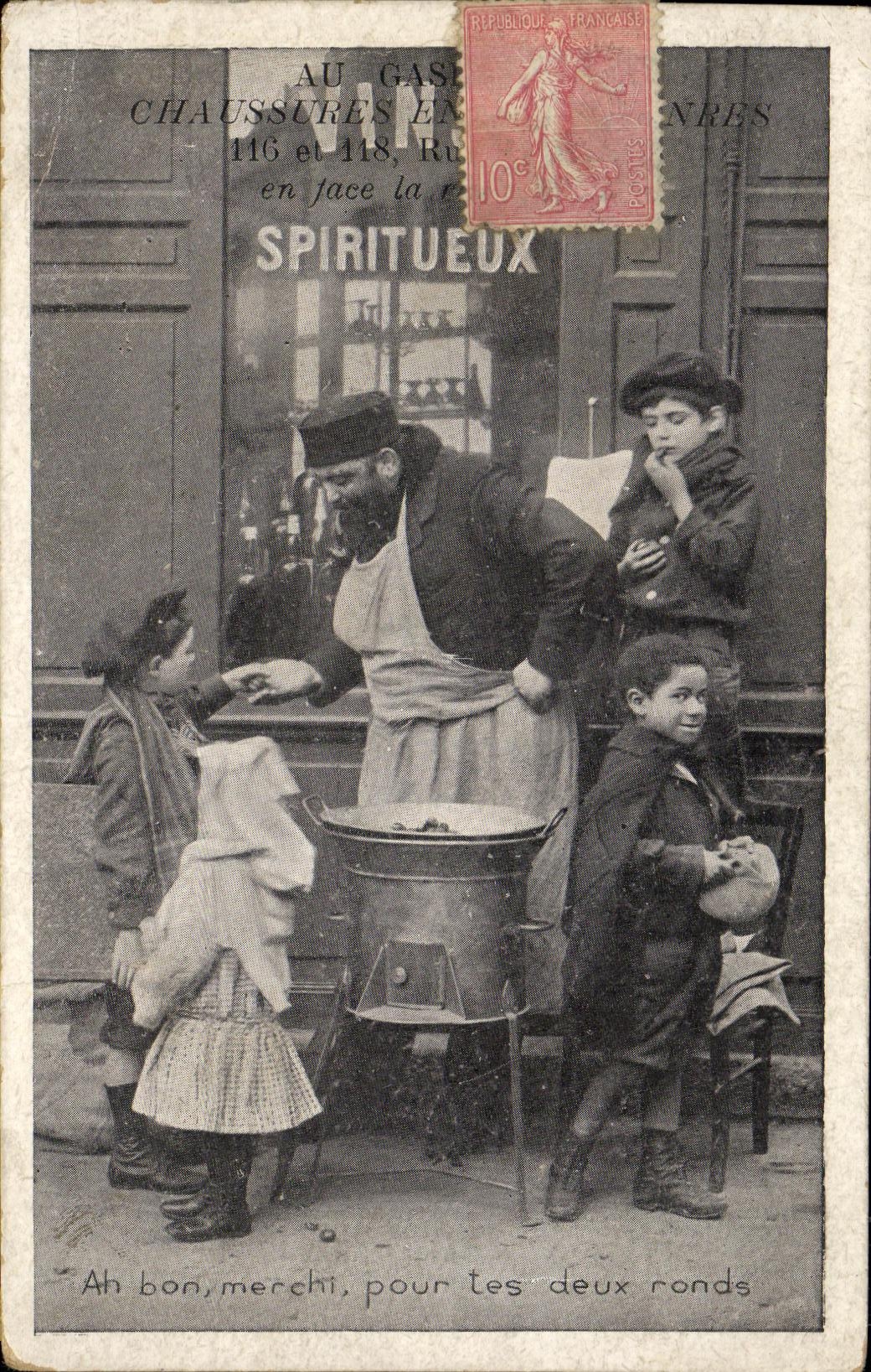 Marché aux spiritueux — Rue des Chaussures — éditeur inconnu, n° de série non visible