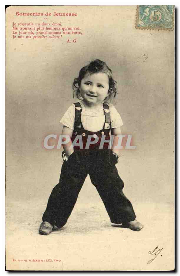 CPA Fantaisie Enfant Souvenir de jeunesse