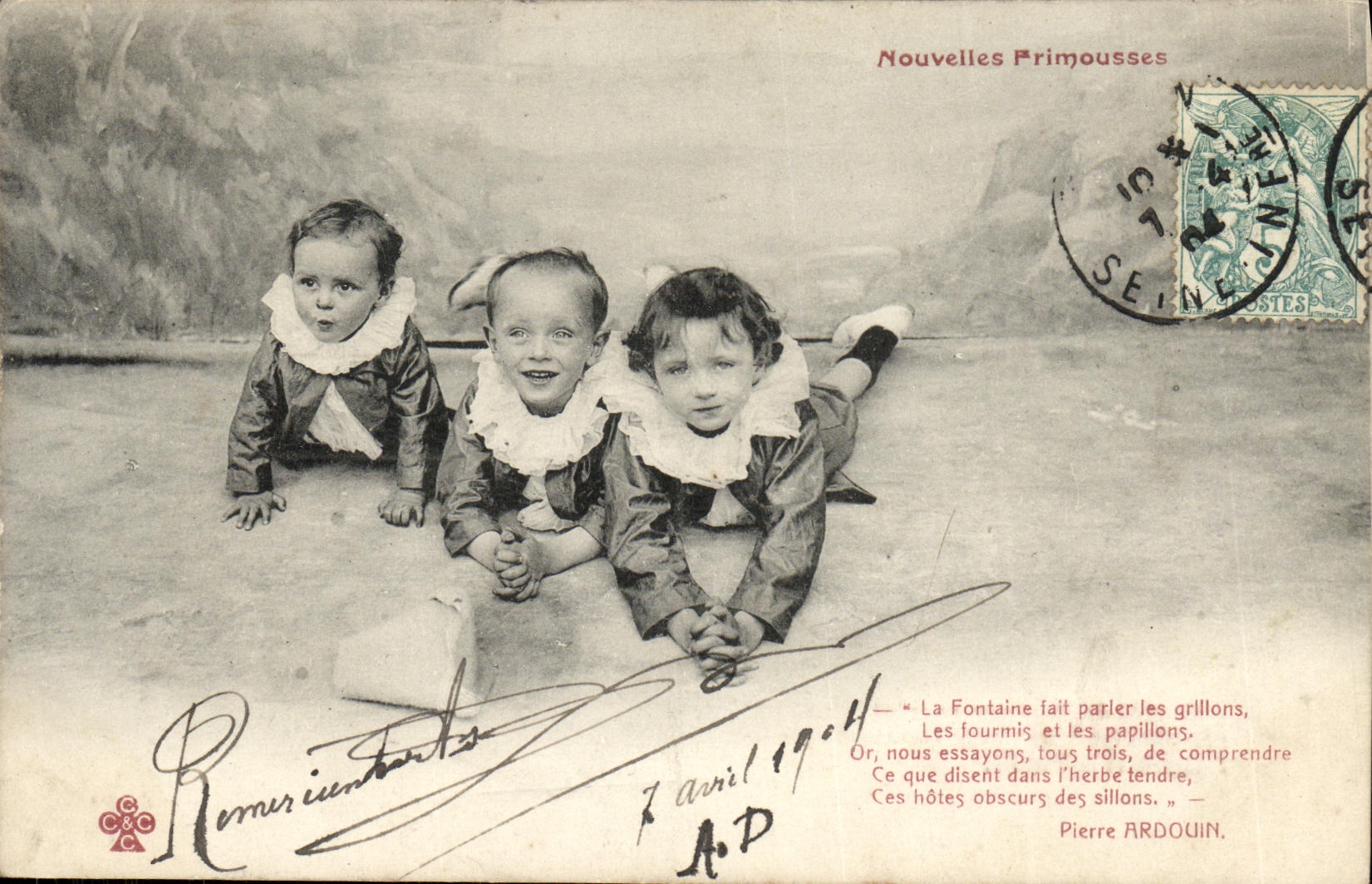 CPA Fantaisie Enfants Nouvelles frimousses
