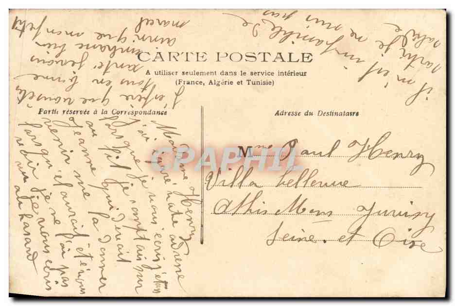 CPA Fantaisie Enfant et poussins — Rückseite