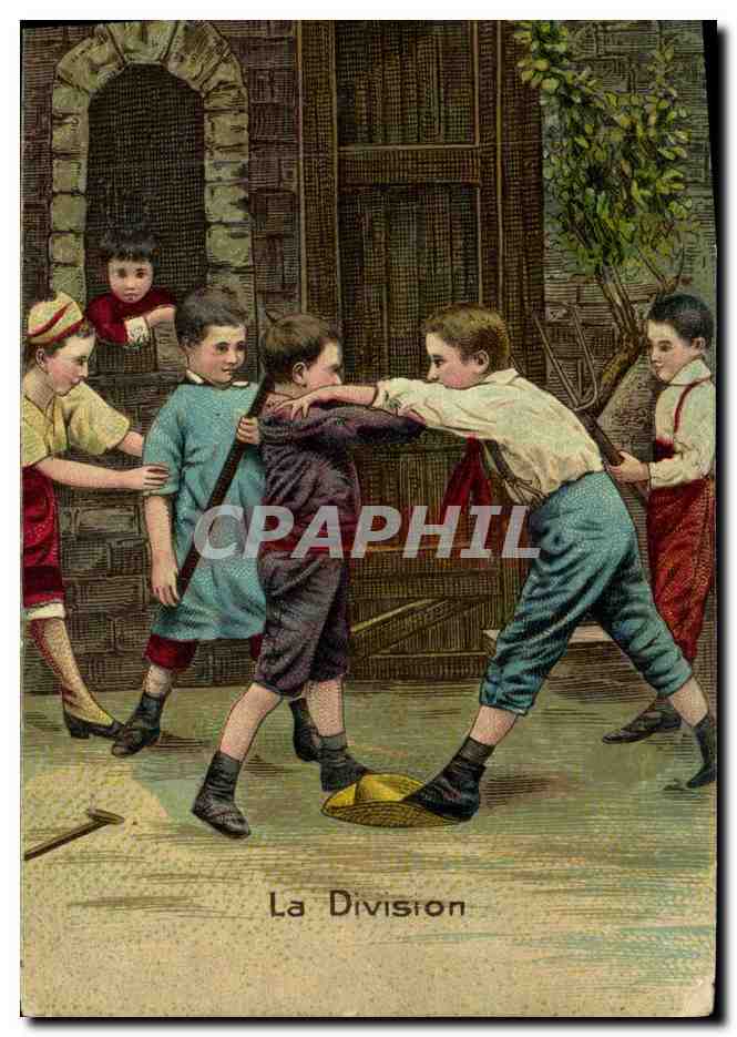 CPA Fantaisie Enfants La division