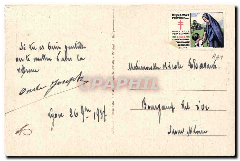 CPA Fantaisie Enfant Monsieur le photographe — Rückseite