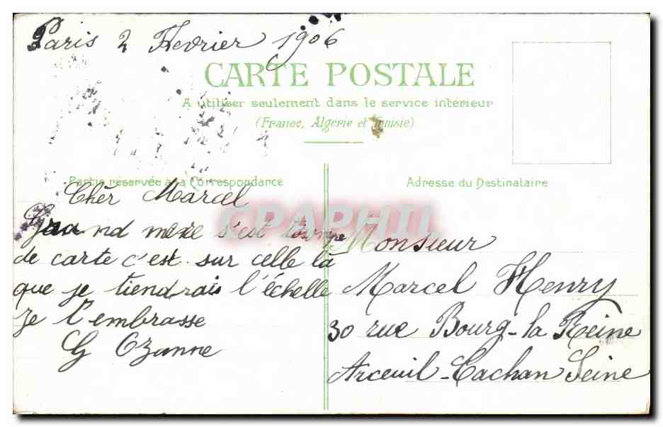 CPA Fantaisie Enfants En detresse — Rückseite