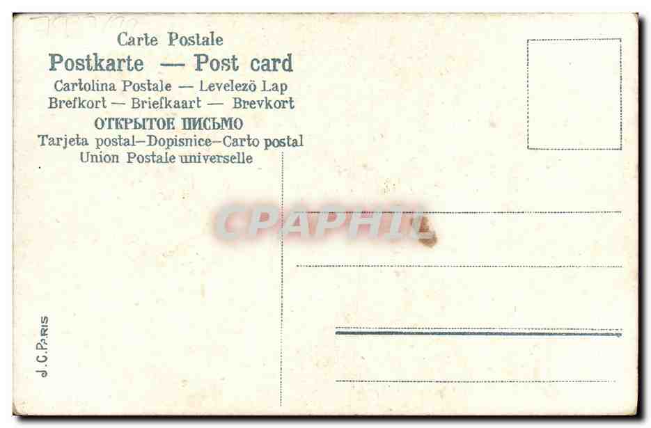 CPA Fantaisie Enfant Le dejeuner de Medor Chien — Rückseite