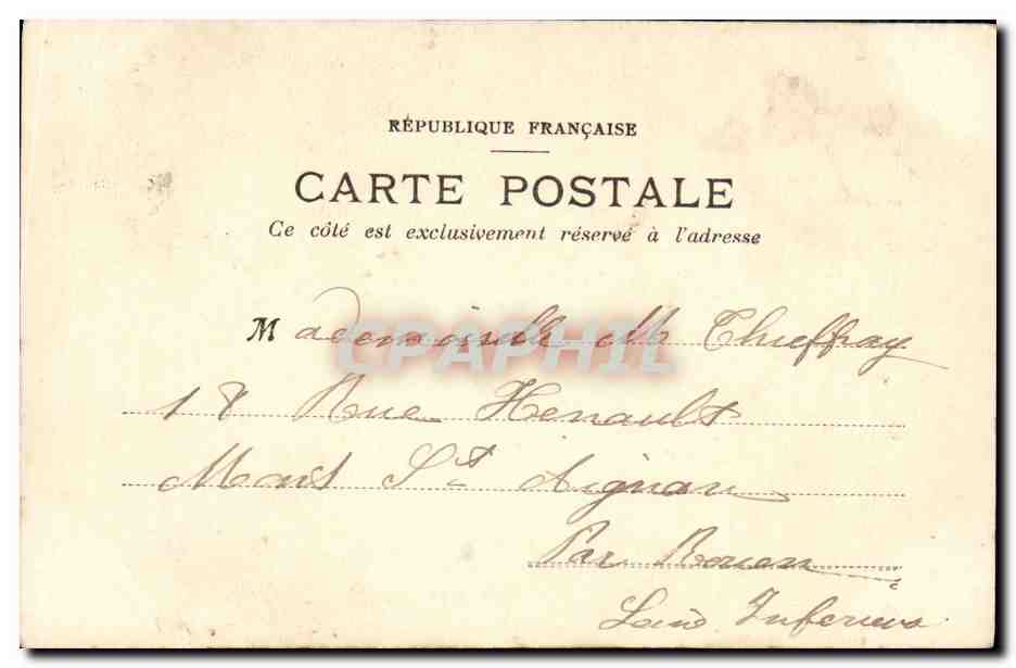 CPA Fantaisie Enfants Frimousses Cache Cache — Rückseite