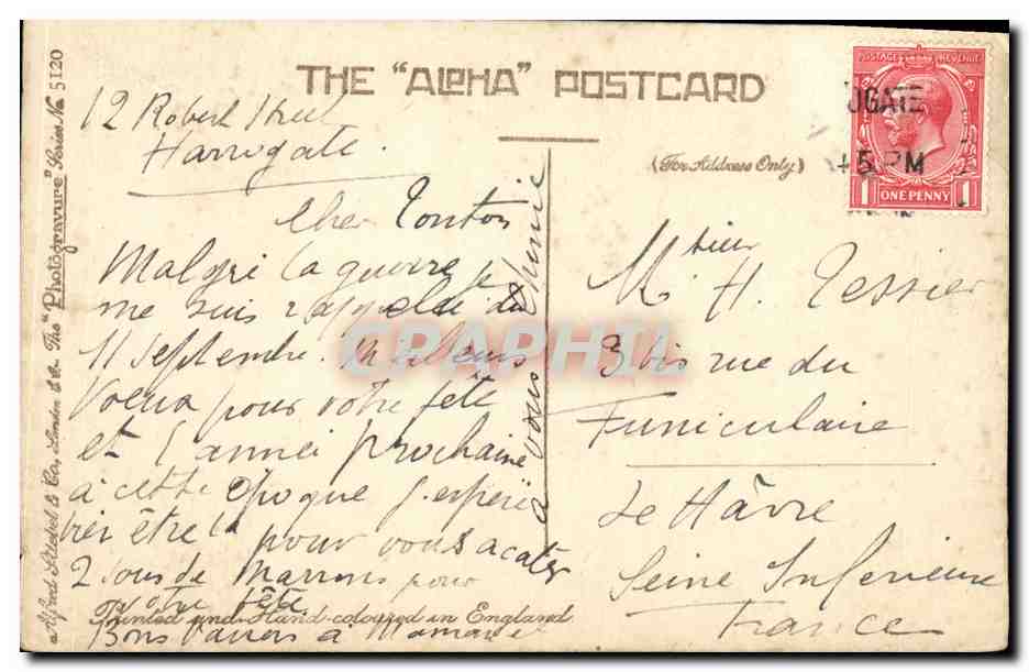 CPA Fantaisie Enfant I wonder what i ought to say — Verso