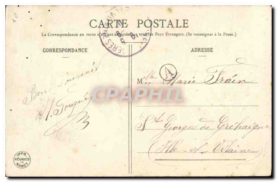 CPA Fantaisie Enfant La petite coquette — Rückseite